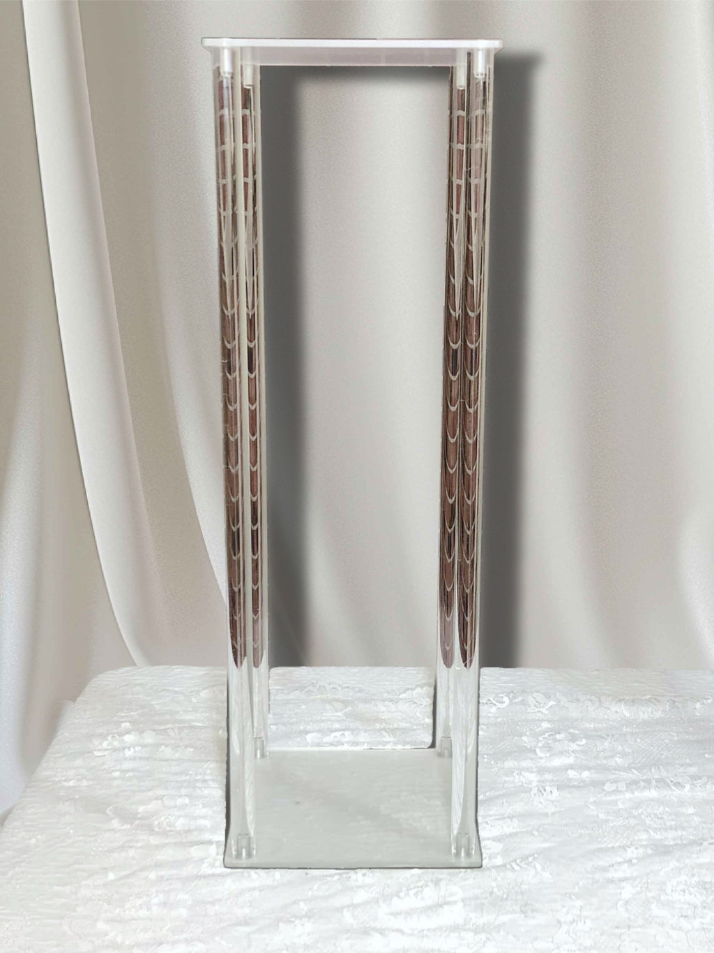 Clear Acrylic Centerpiece Stands – Tall (31.5”) | Add-On Only