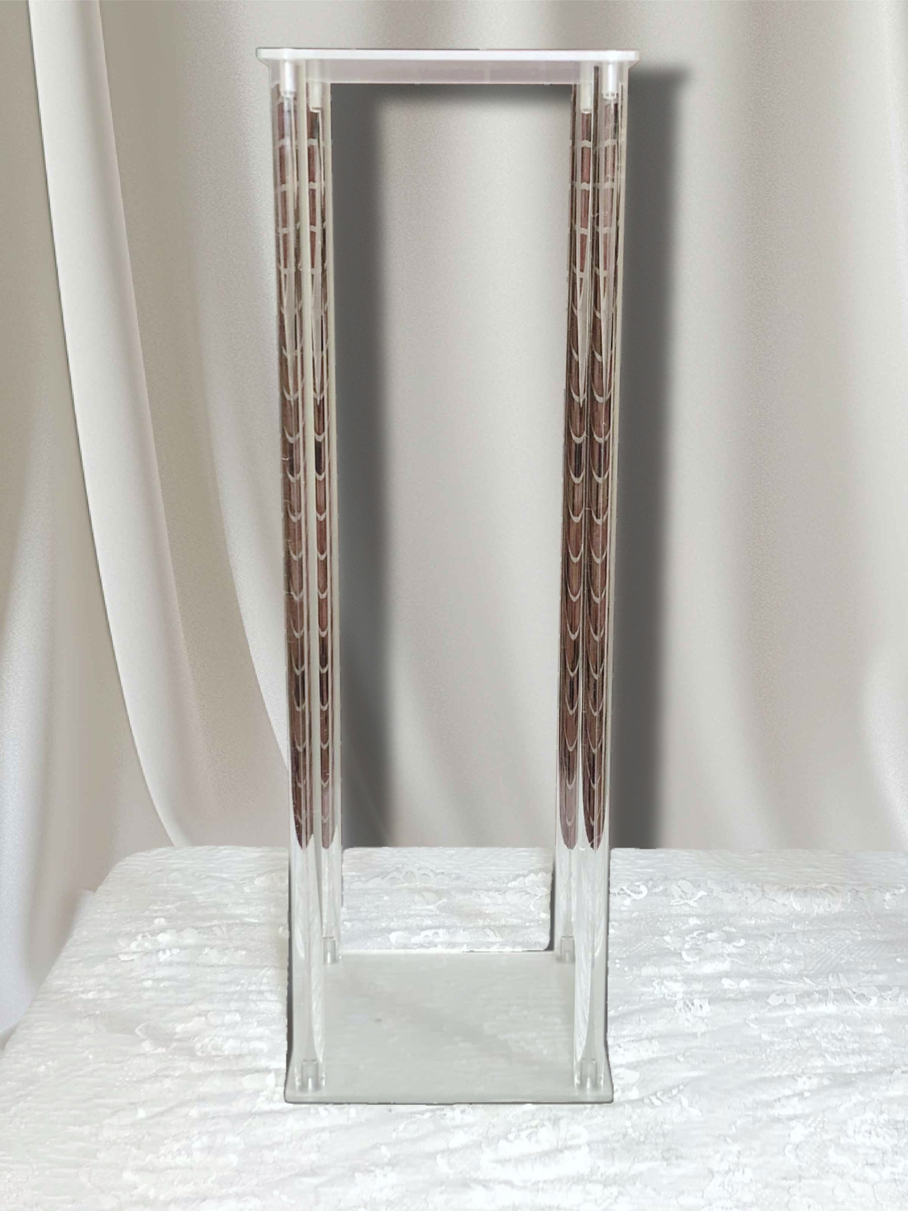 Clear Acrylic Centerpiece Stands – Tall (31.5”) | Add-On Only