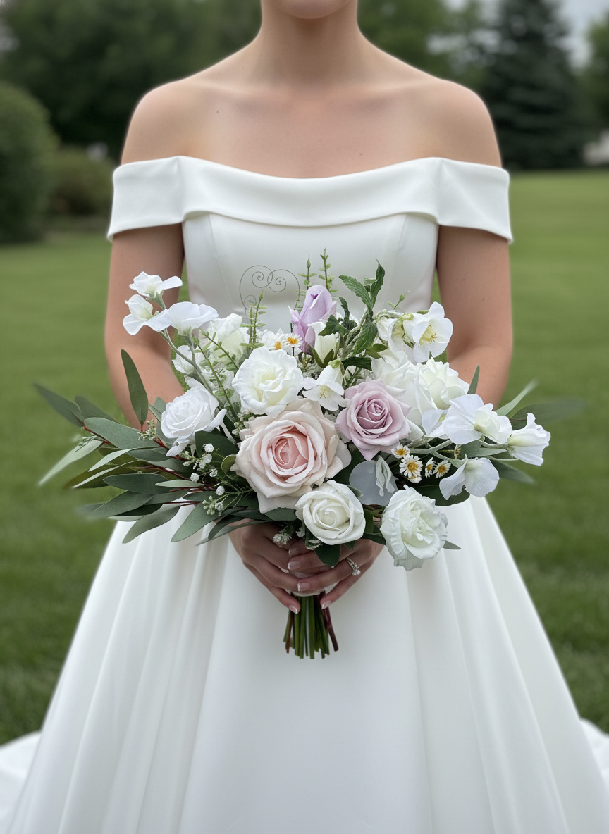 Roseline Bridal Party Bouquets