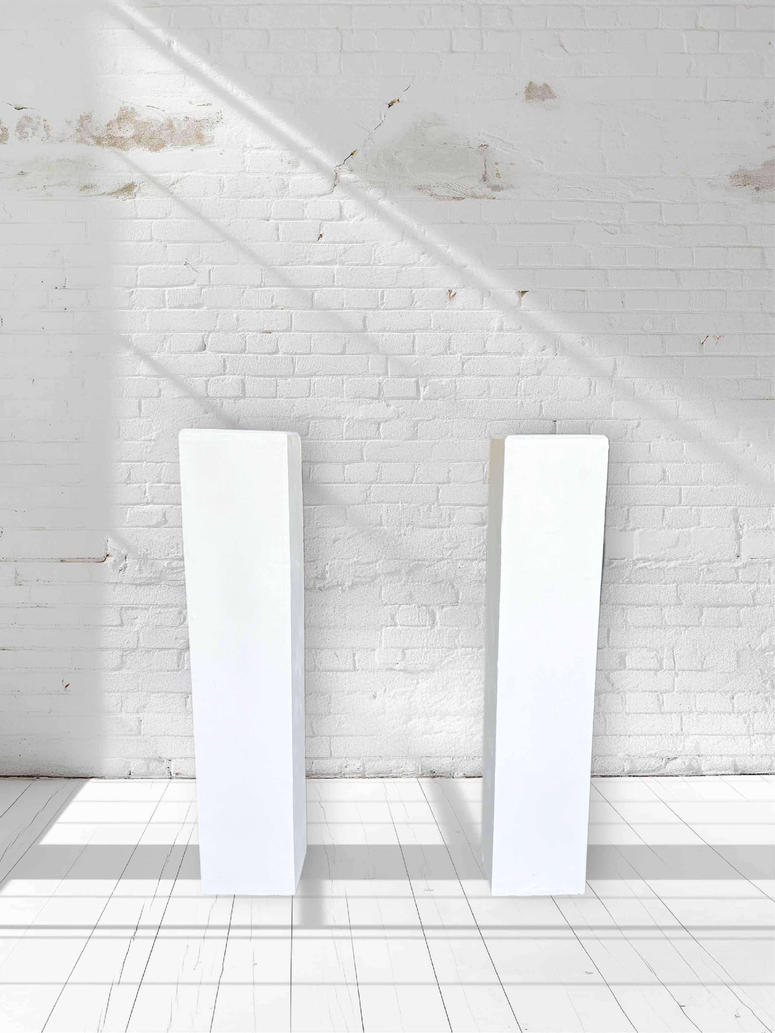 White Wood Pedestals (Tall)